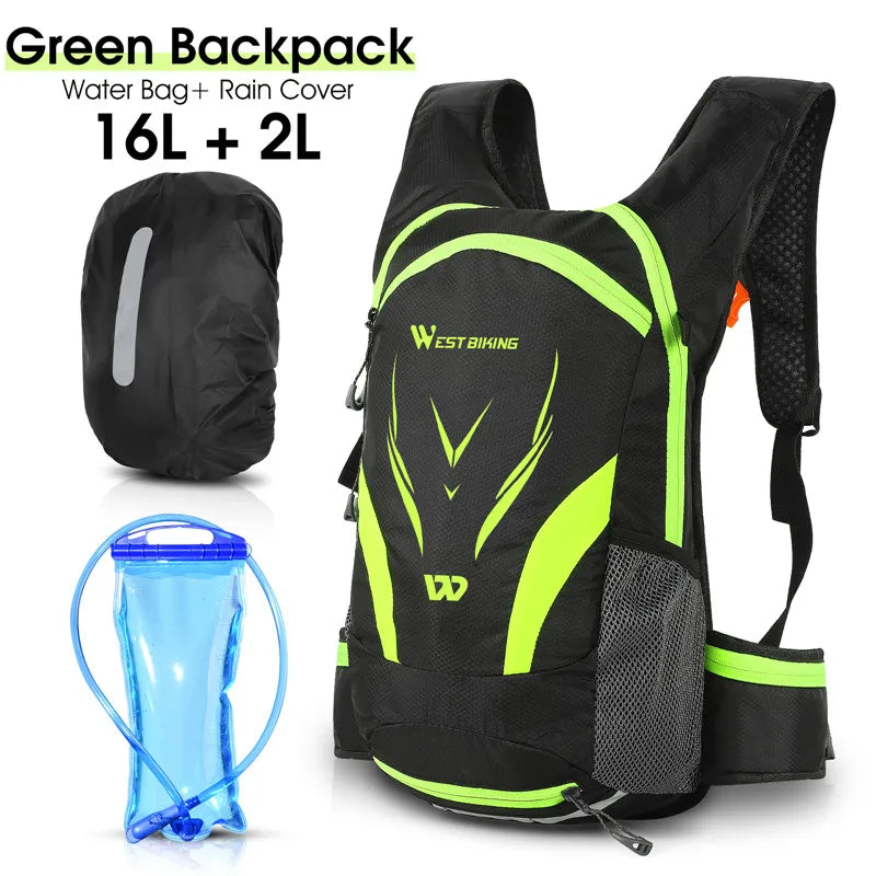 WEST BIKING 10L Ultralight Cycling Backpack – Water-Resistant, Foldable & Reflective Outdoor Sport Bag