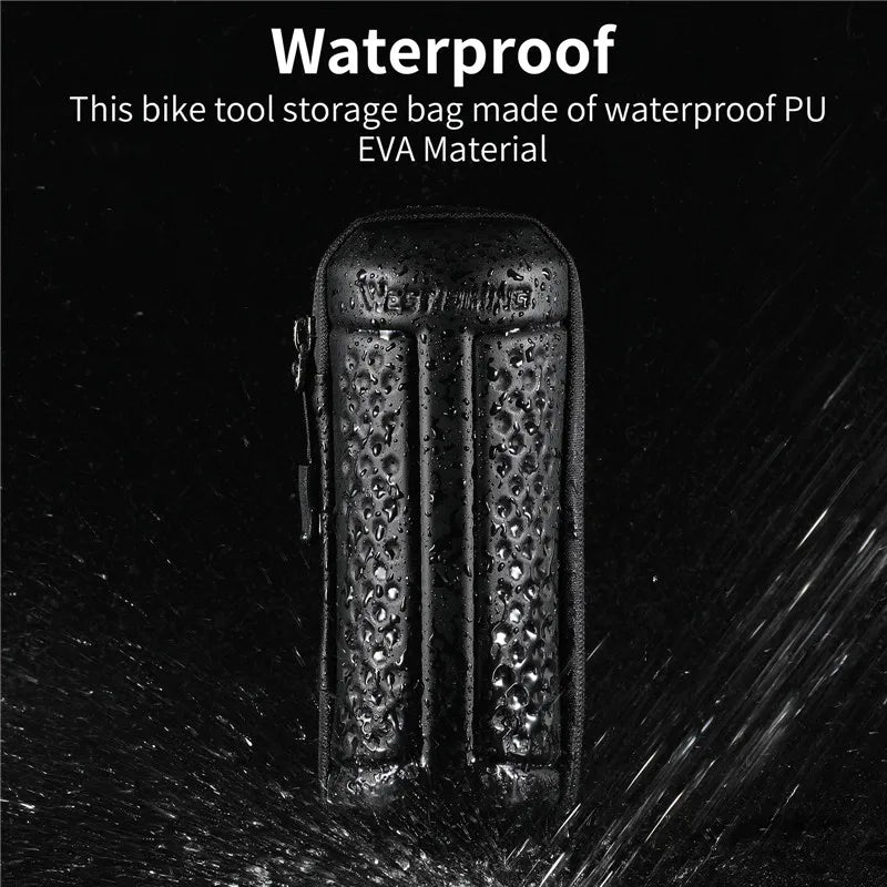 WEST BIKING Bicycle Repair Tool Kit – Portable Cycling Tool Set with Storage Bottle Bag & Pump