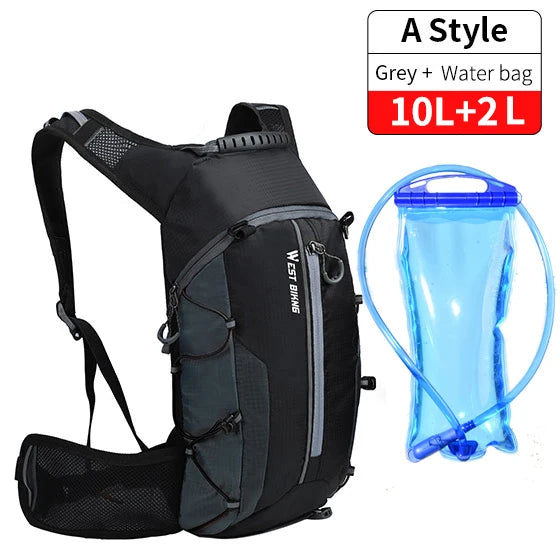 WEST BIKING 10L Ultralight Cycling Backpack – Water-Resistant, Foldable & Reflective Outdoor Sport Bag