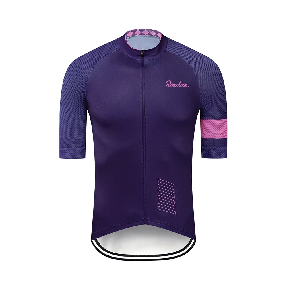 Men’s Classic Black Cycling Jersey – Lightweight, Breathable & Quick-Dry Summer Racing Top