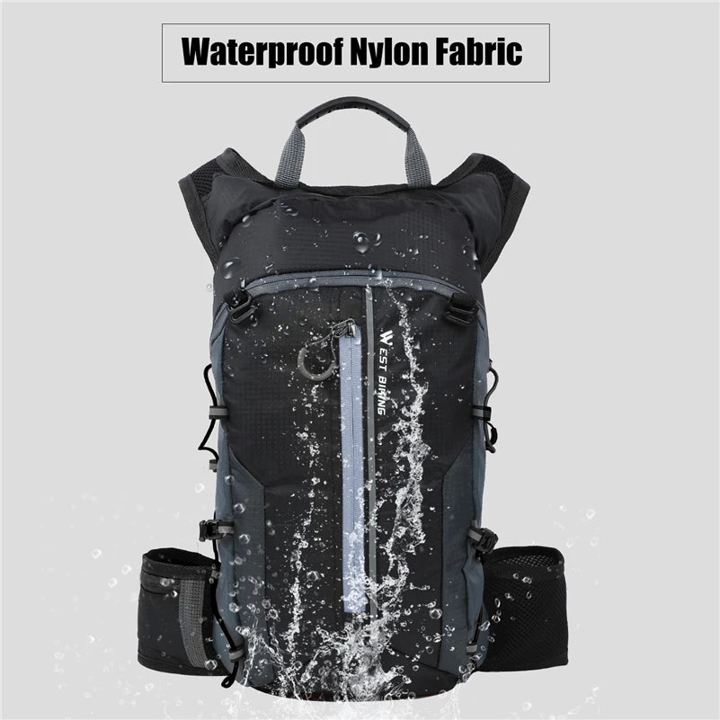 WEST BIKING 10L Ultralight Cycling Backpack – Water-Resistant, Foldable & Reflective Outdoor Sport Bag