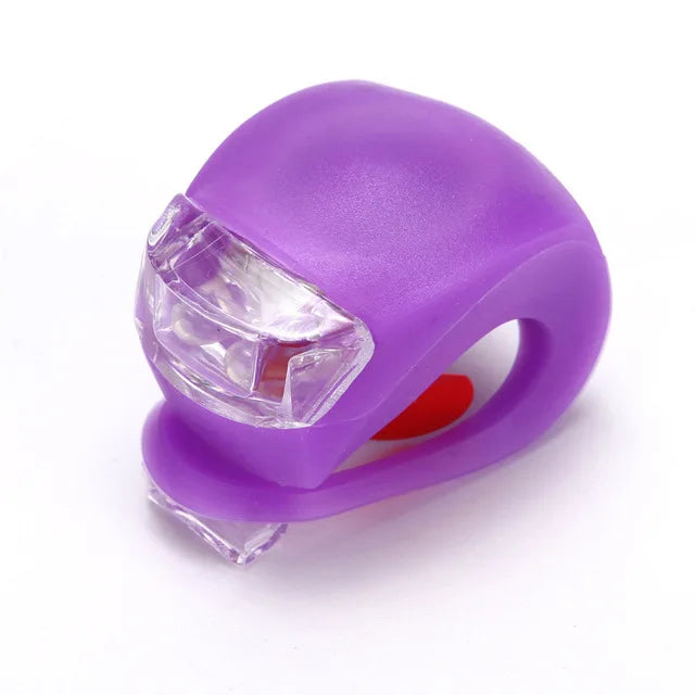 Silicone LED Bike Headlight Waterproof Long Lasting Multi Mode Flashing Light for Night Cycling