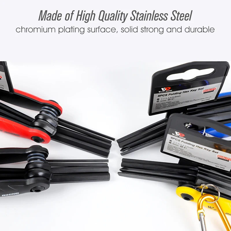 WEST BIKING Multi-Function Steel Bicycle Tools Kit – Compact, Durable & Essential for Bike Maintenance