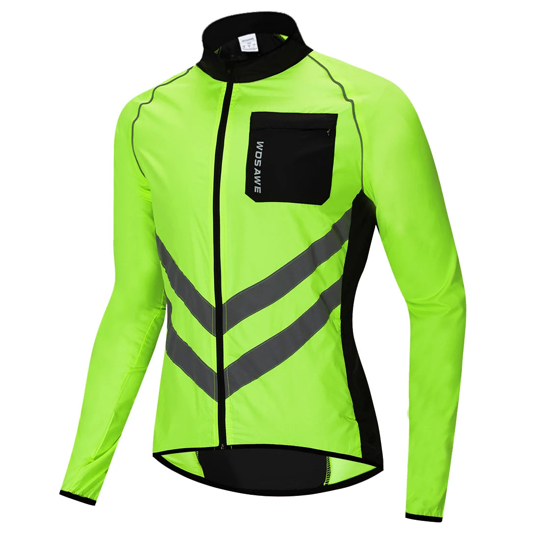 WOSAWE Windproof Cycling Jacket – Lightweight, Waterproof & Reflective