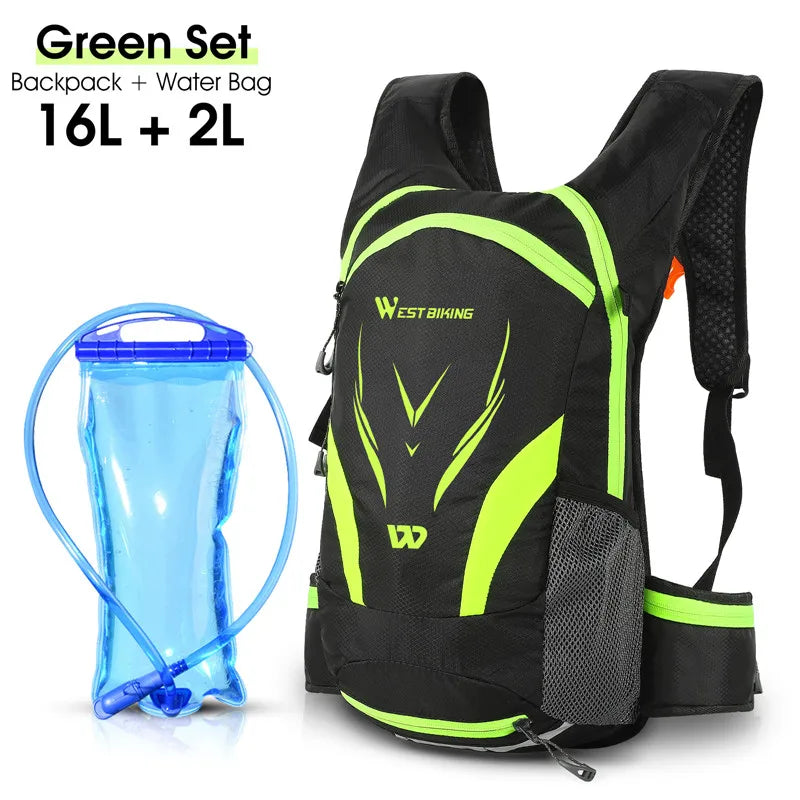 WEST BIKING 10L Ultralight Cycling Backpack – Water-Resistant, Foldable & Reflective Outdoor Sport Bag