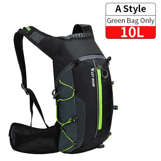 Lightweight Cycling Backpack – 10L/15L Water-Resistant, Breathable & Multi-Purpose Outdoor Pack