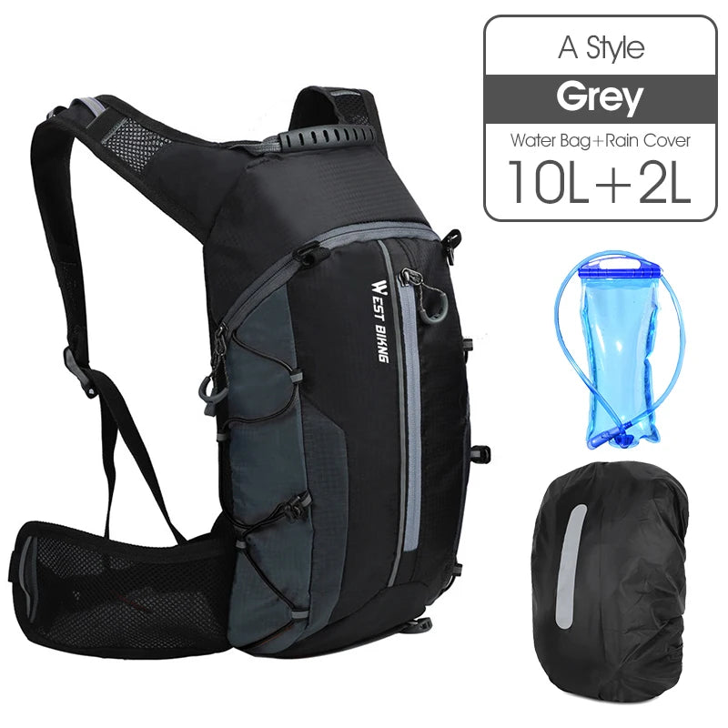 WEST BIKING 10L Ultralight Cycling Backpack – Water-Resistant, Foldable & Reflective Outdoor Sport Bag