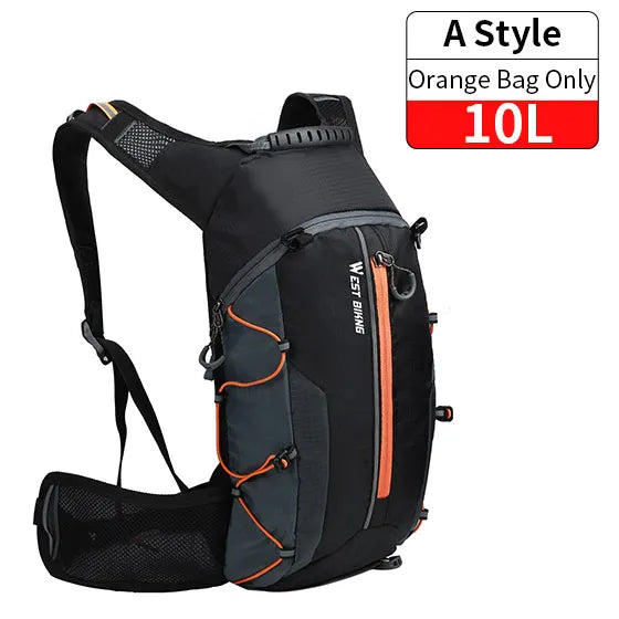 Lightweight Cycling Backpack – 10L/15L Water-Resistant, Breathable & Multi-Purpose Outdoor Pack