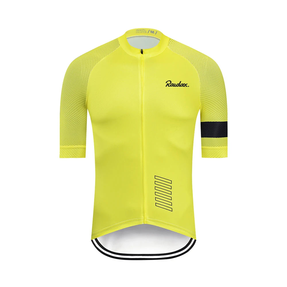 Men’s Classic Black Cycling Jersey – Lightweight, Breathable & Quick-Dry Summer Racing Top