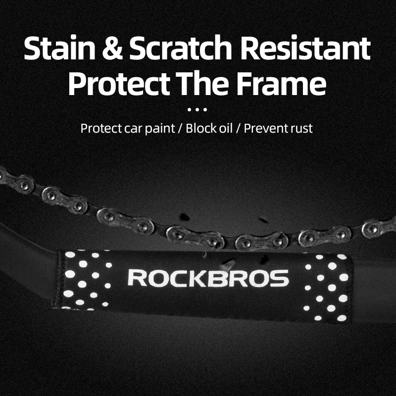 ROCKBROS Bicycle Chain Protector – Ultralight Quick-Dry Neoprene Chain Guard for Rear Fork