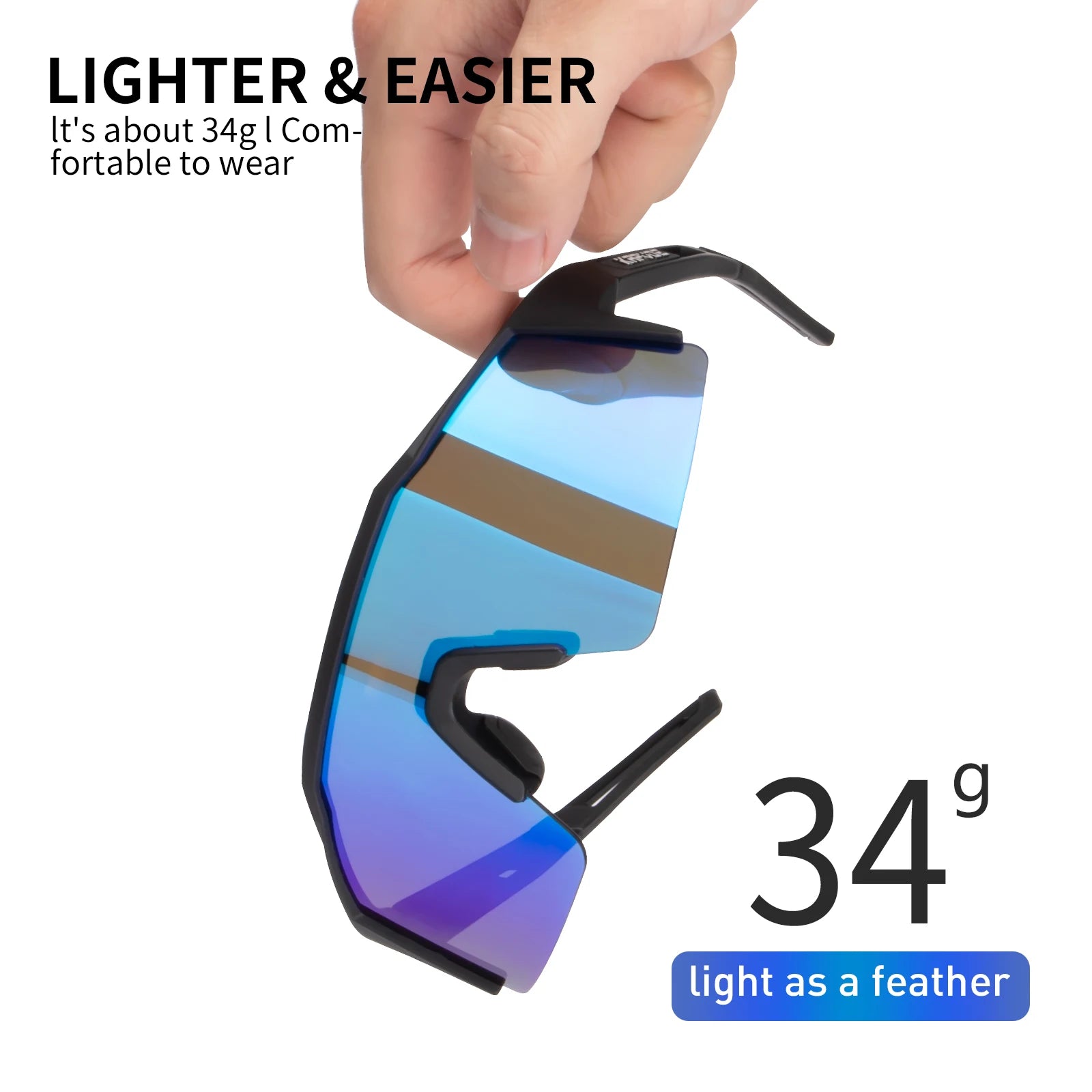 Kapvoe Polarized Cycling Sunglasses – UV400 Protection for Outdoor Sports