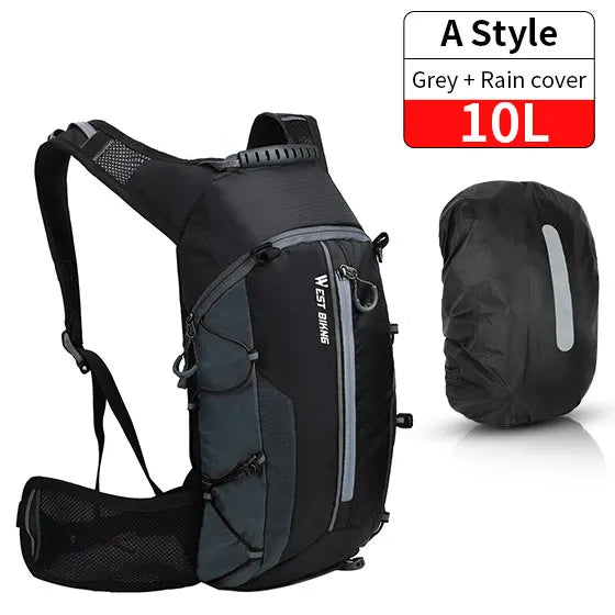 WEST BIKING 10L Ultralight Cycling Backpack – Water-Resistant, Foldable & Reflective Outdoor Sport Bag