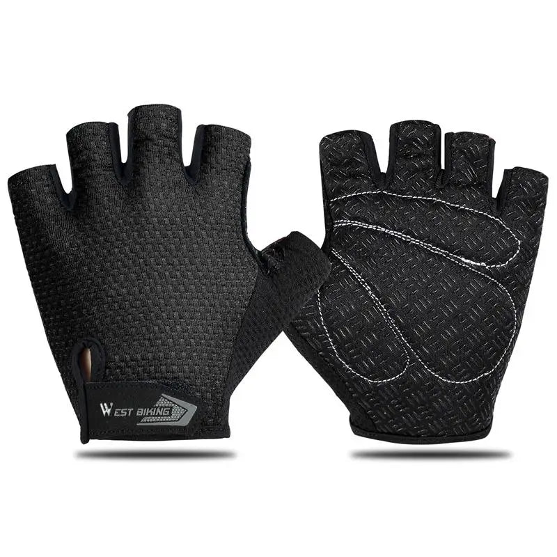 WEST BIKING Half-Finger Cycling Gloves – Shockproof, Breathable & Anti-Slip for MTB & Road Biking