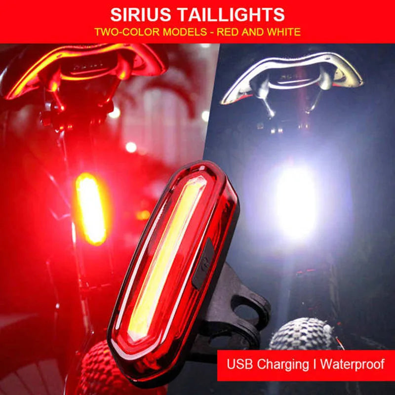 Ultra Bright USB Rechargeable Bike Tail Light – 5-Mode LED Rear Light for Cycling Safety