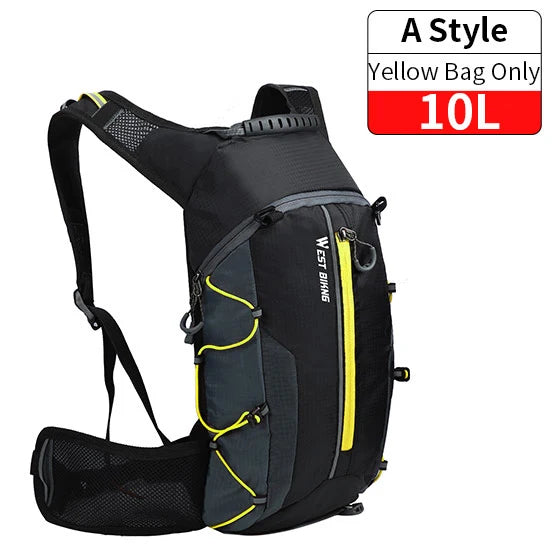 WEST BIKING 10L Ultralight Cycling Backpack – Water-Resistant, Foldable & Reflective Outdoor Sport Bag