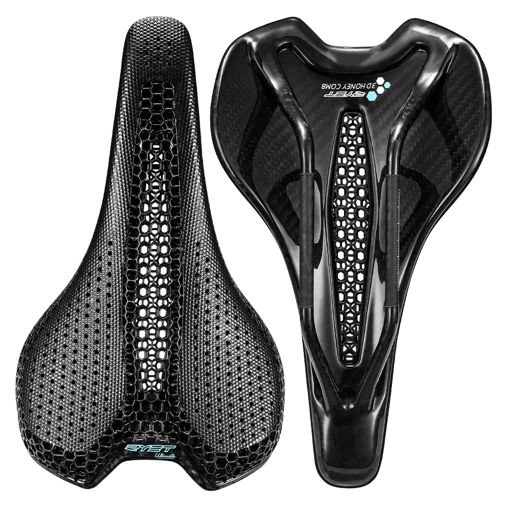 RYET Carbon 3D Printed Saddle – Ultralight, Ergonomic & High-Performance