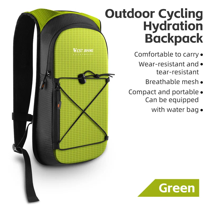 WEST BIKING Ultralight Cycling Backpack – 7L Hydration Bag for Outdoor Activities