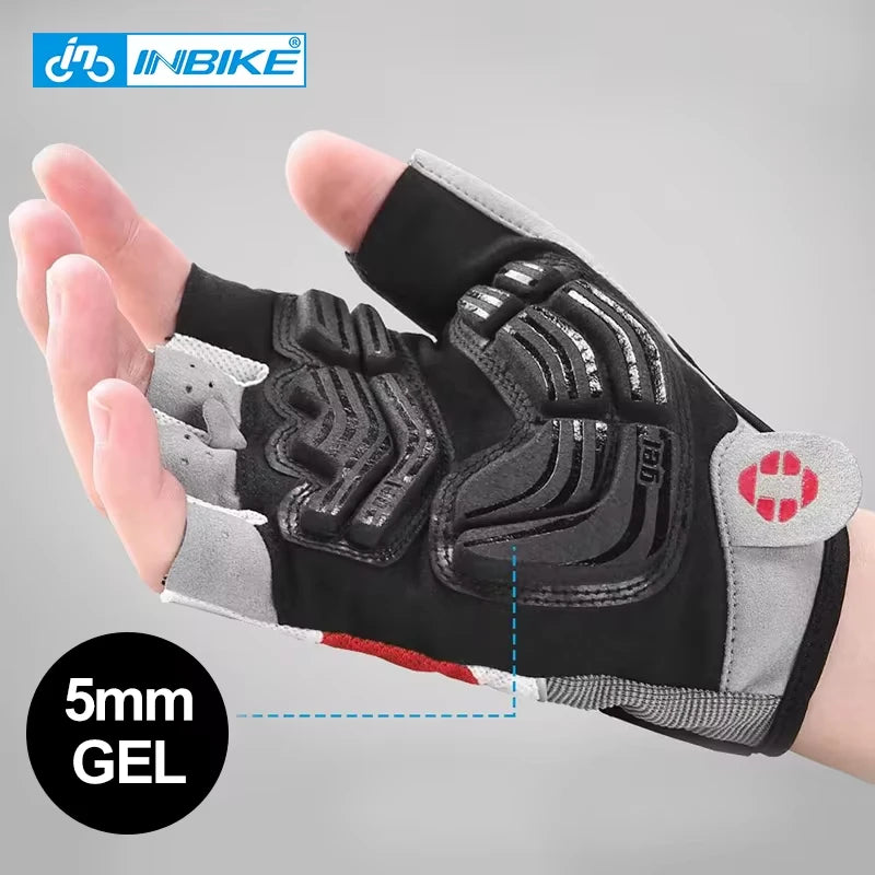 INBIKE Shockproof GEL Pad Half Finger Cycling Gloves – Ultimate Comfort & Protection