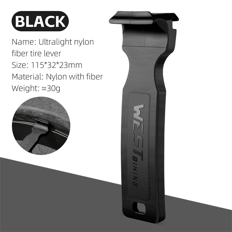 WEST BIKING Double-Head Bicycle Tire Lever – Lightweight, Multi-Function Tool for MTB & Road Bike Repairs