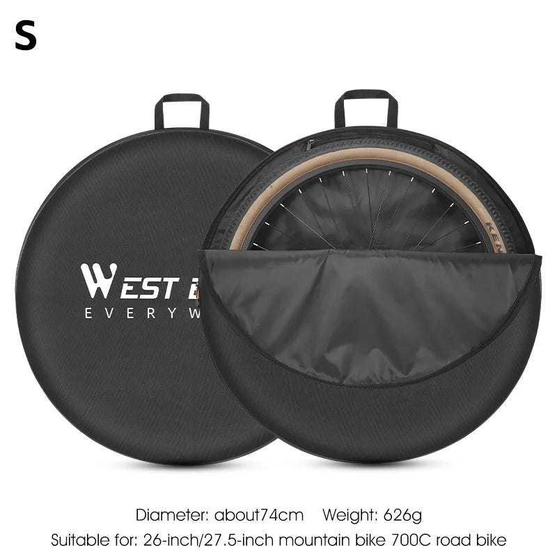 WEST BIKING Bicycle Wheelset Bag – Durable, Water-Resistant Carry Case for MTB & Road Bike Wheels