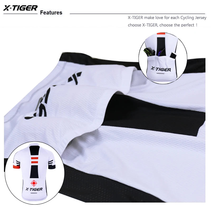 X-TIGER Summer Pro Cycling Jersey – Lightweight & Breathable Performance Wear