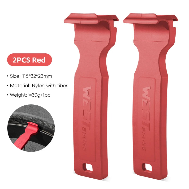 WEST BIKING Double-Head Bicycle Tire Lever – Lightweight, Multi-Function Tool for MTB & Road Bike Repairs