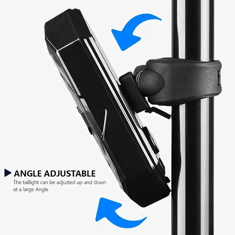 BIKE TURN SIGNAL REAR LIGHT – USB RECHARGEABLE, LED TAILLIGHT WITH HORN & WIRELESS REMOTE