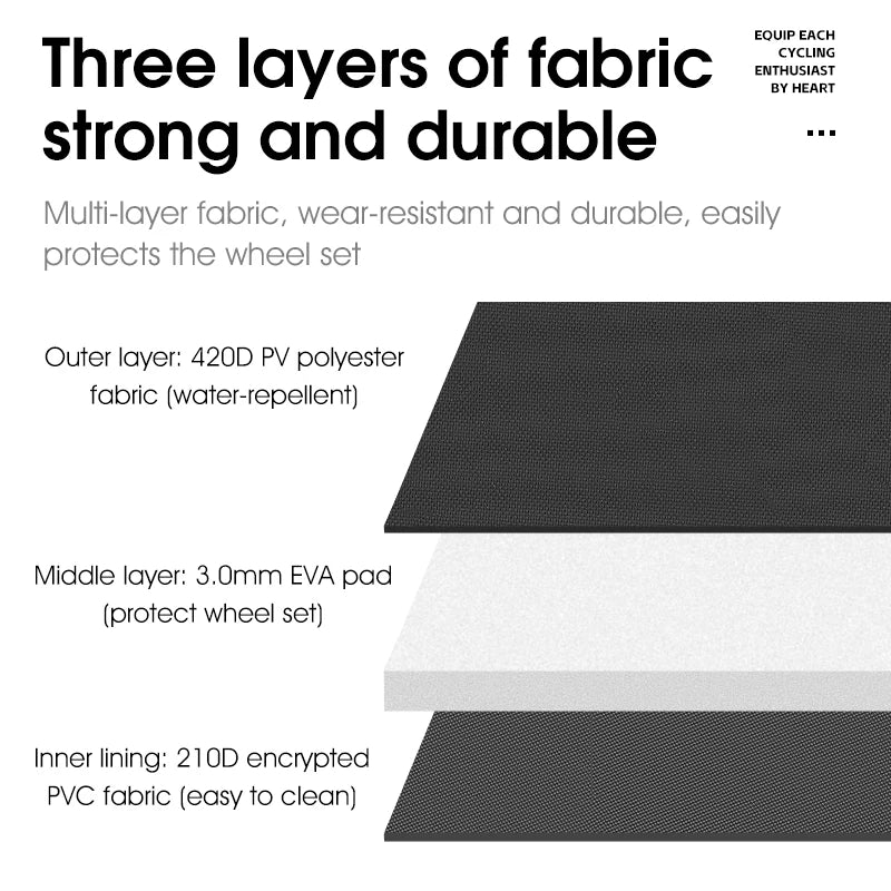 WEST BIKING Bicycle Wheelset Bag – Durable, Water-Resistant Carry Case for MTB & Road Bike Wheels