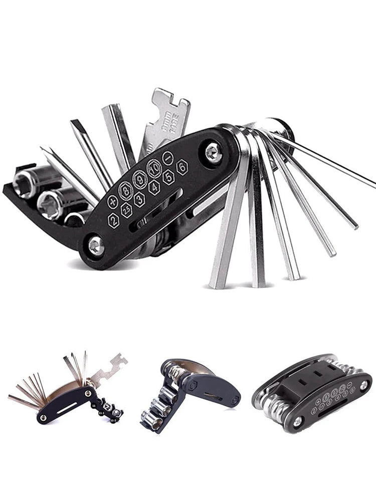 16-in-1 Portable Bicycle Repair Tool Kit