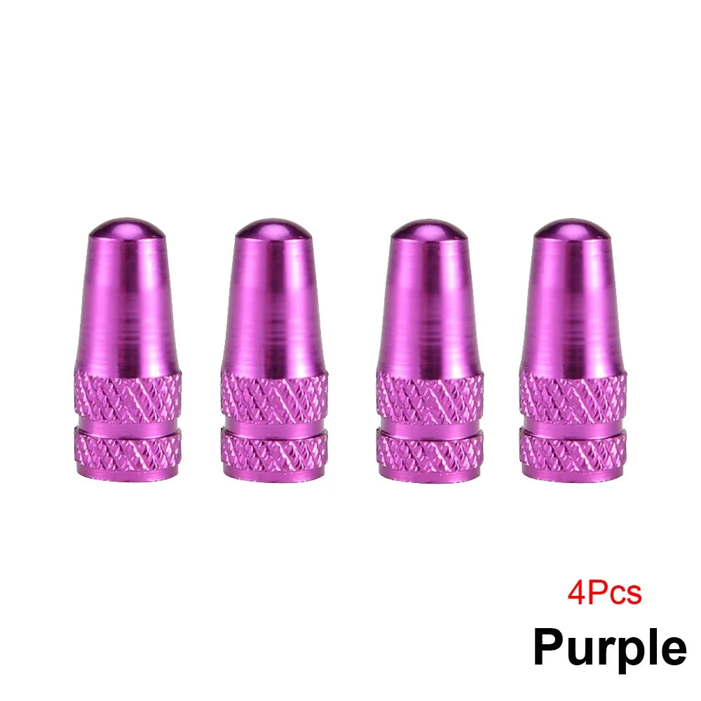 AUTCOAT Aluminum Presta Valve Caps – 4Pcs/Set
