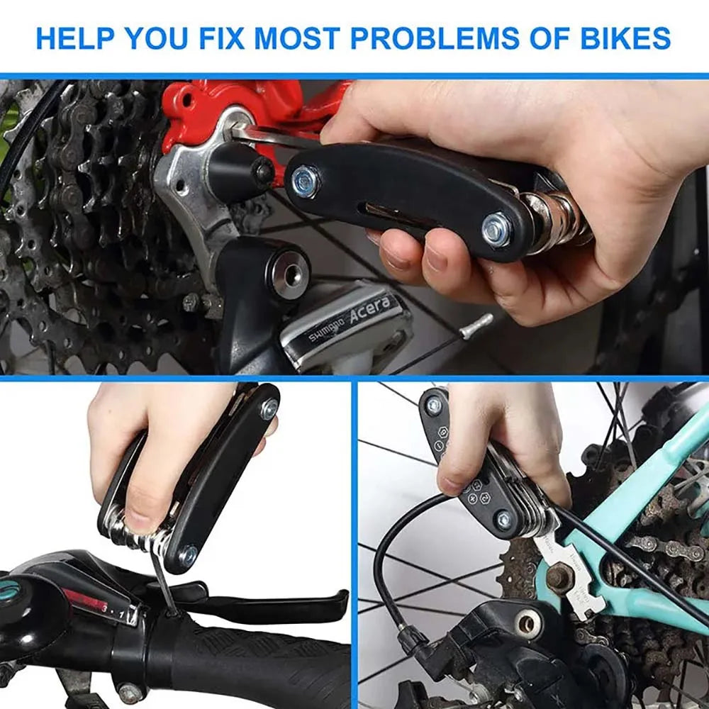 16-in-1 Portable Bicycle Repair Tool Kit