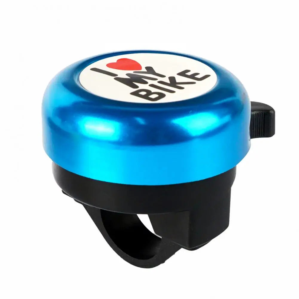 Children Bicycle Bell Loud Clear Sound I Love My Bike Print Easy Fit for Kids and Folding Bikes
