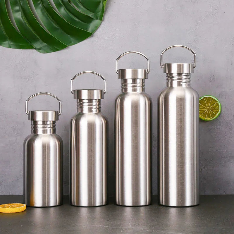 Stainless Steel Water Bottle – Large Capacity & Leak-Proof for Outdoor Adventures