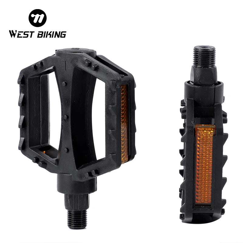 WEST BIKING Kids' Bike Pedals – Ultralight, Anti-Slip & Reflective Safety Design