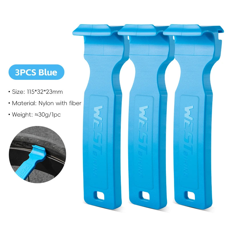 WEST BIKING Double-Head Bicycle Tire Lever – Lightweight, Multi-Function Tool for MTB & Road Bike Repairs