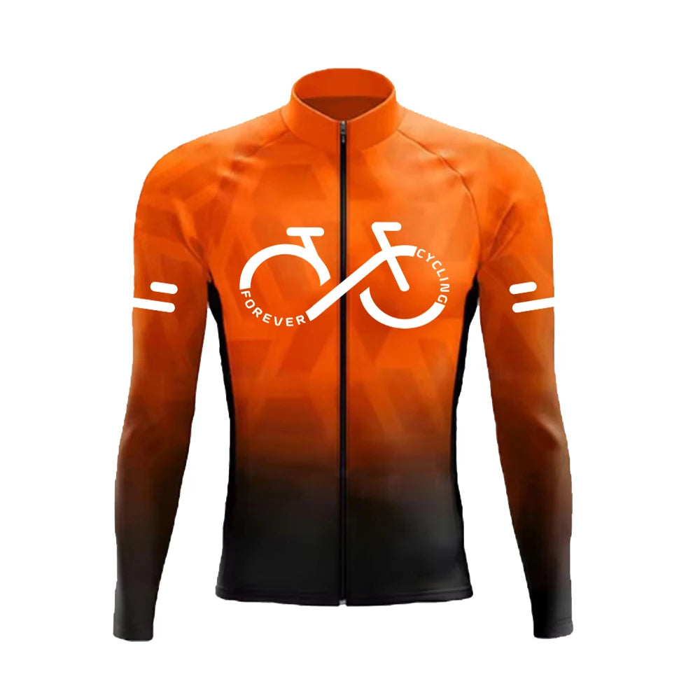 AN.RUICHI Gradient Color Series Cycling Jersey – Breathable, Quick-Dry & UV Protection for MTB & Road Cycling