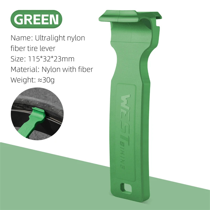 WEST BIKING Double-Head Bicycle Tire Lever – Lightweight, Multi-Function Tool for MTB & Road Bike Repairs