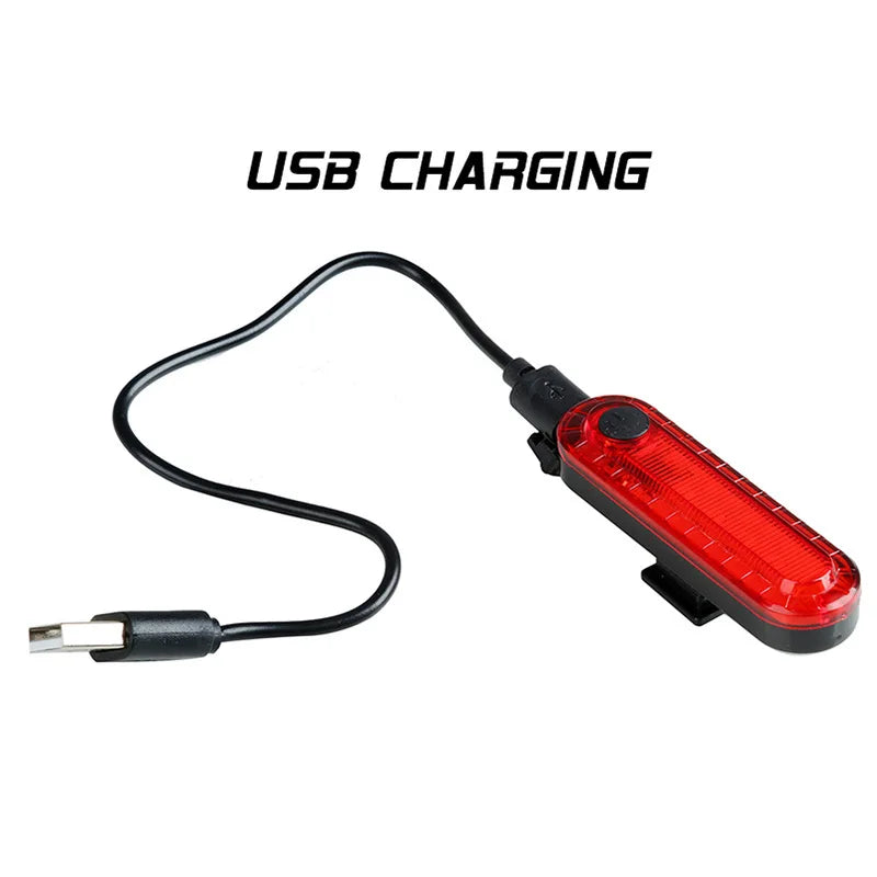 USB Rechargeable LED Bike Rear Light – Bright & Easy-to-Install Taillight for Cycling Safety
