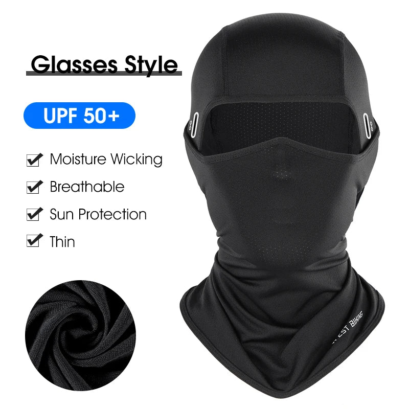 WEST BIKING Ice Silk Cycling Cap – Cooling, Breathable Summer Balaclava for MTB, Road Bike & Outdoor Sports