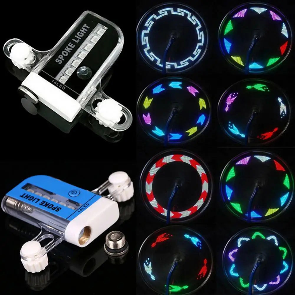 LED Bicycle Spoke Light Waterproof Durable High Visibility Cycling Wheel Decor for Night Safety