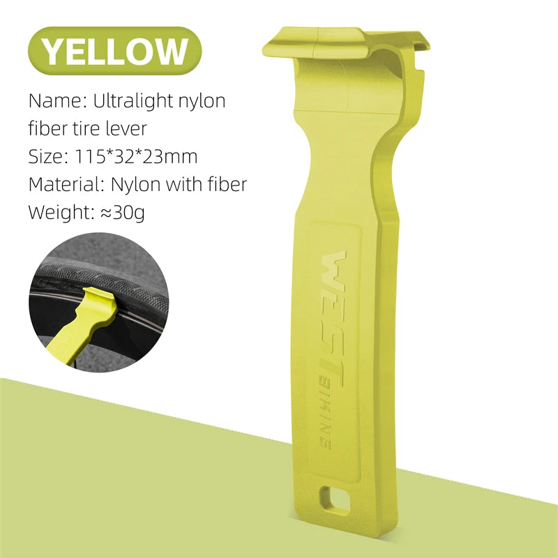 WEST BIKING Double-Head Bicycle Tire Lever – Lightweight, Multi-Function Tool for MTB & Road Bike Repairs