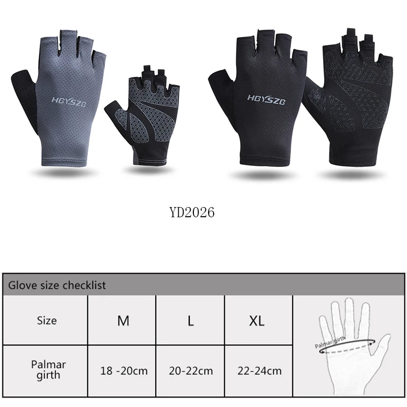 Summer Cycling Gloves – Breathable & Non-Slip Fingerless Sports Gloves