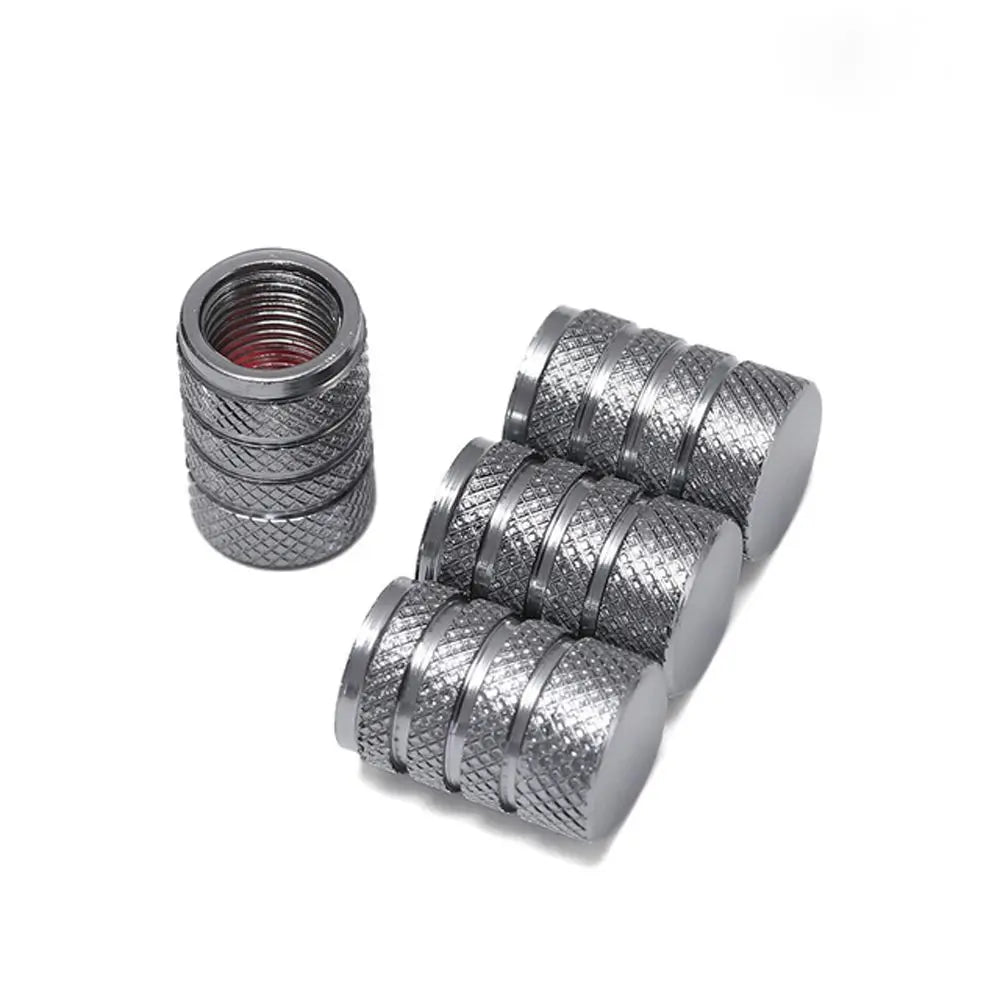 Universal Bicycle Tire Valve Caps CNC Machined Aluminium Alloy Presta Dust Covers 4 Pack