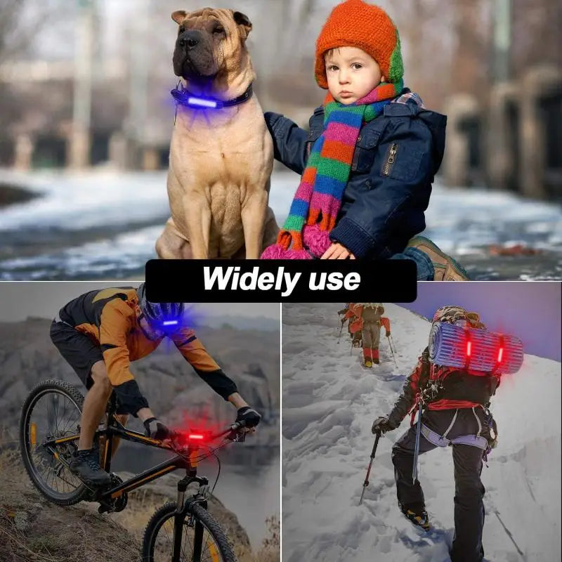 High-Visibility USB Rechargeable LED Bike Taillight Waterproof, Multi-Mode Flashing for Night Safety