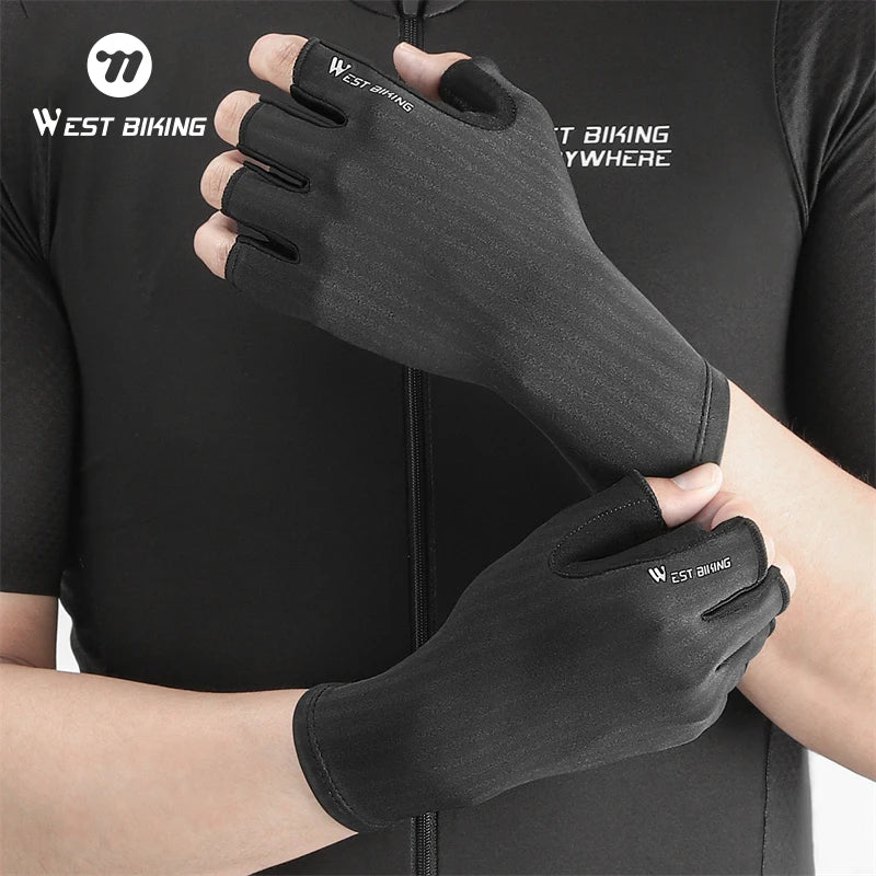 WEST BIKING Ultralight Summer Cycling Gloves – Breathable, Anti-Slip Racing Gloves for MTB & Road Bikes