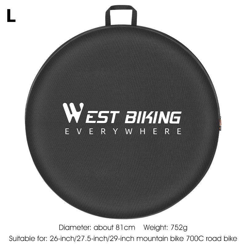 WEST BIKING Bicycle Wheelset Bag – Durable, Water-Resistant Carry Case for MTB & Road Bike Wheels