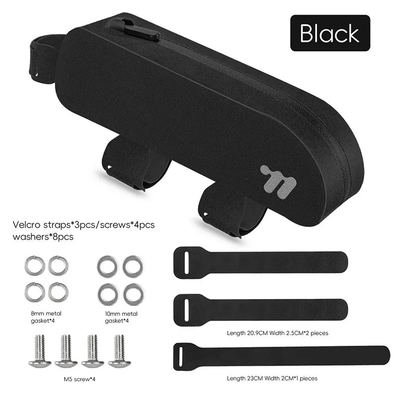 WEST BIKING 0.7L Waterproof TPU Top Tube Bag – Windproof, Aerodynamic & Secure for Gravel & Road Bikes