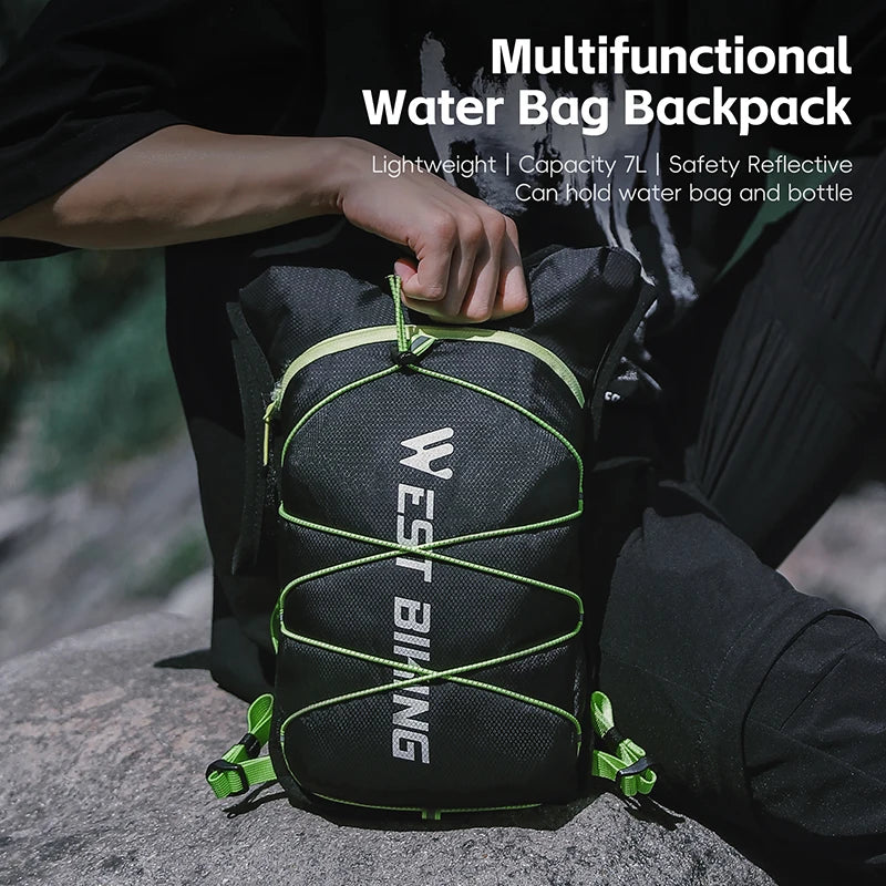 WEST BIKING Ultralight Cycling Backpack – 7L Hydration Bag for Outdoor Activities