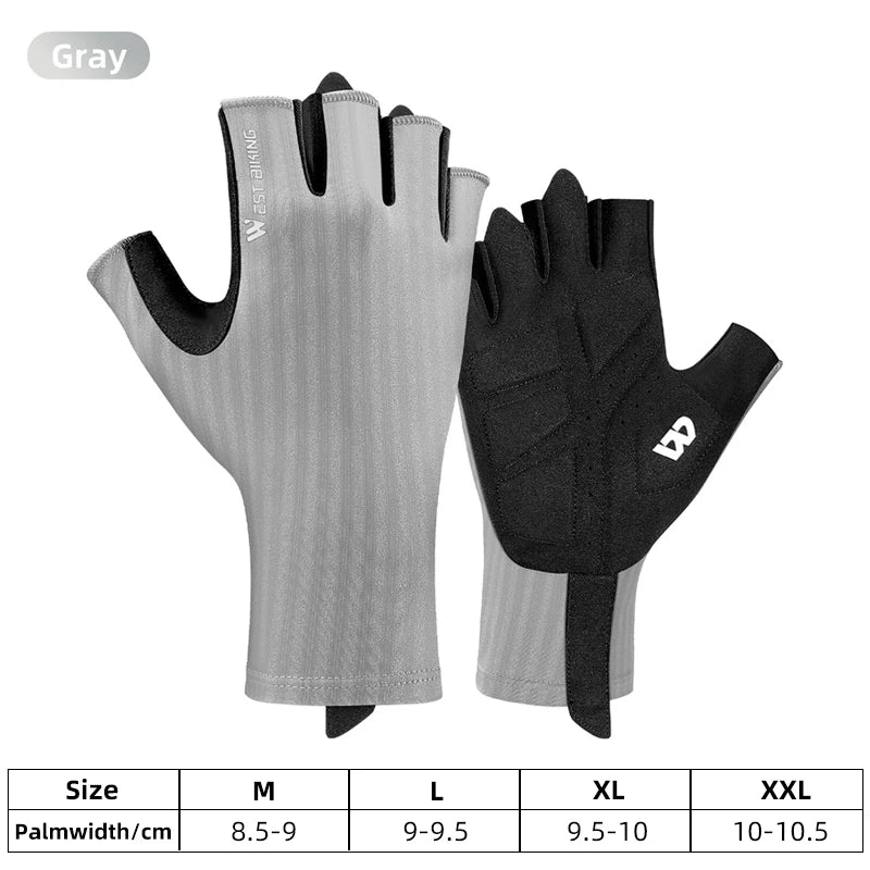 WEST BIKING Ultralight Summer Cycling Gloves – Breathable, Anti-Slip Racing Gloves for MTB & Road Bikes