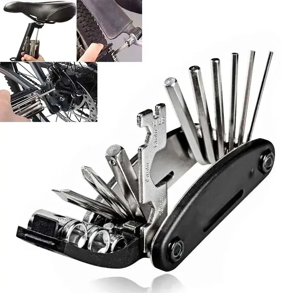 16-in-1 Portable Bicycle Repair Tool Kit